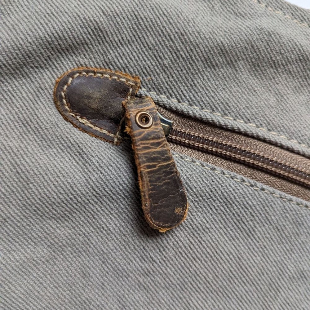 MYRA Blue Chip Recycled Military Tent Shoulder Bag - Picture 11 of 15